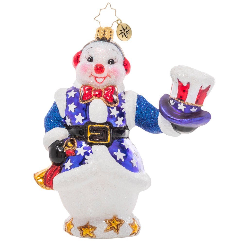 Christopher Radko "Star Spangled Snowman" - Holiday Warehouse