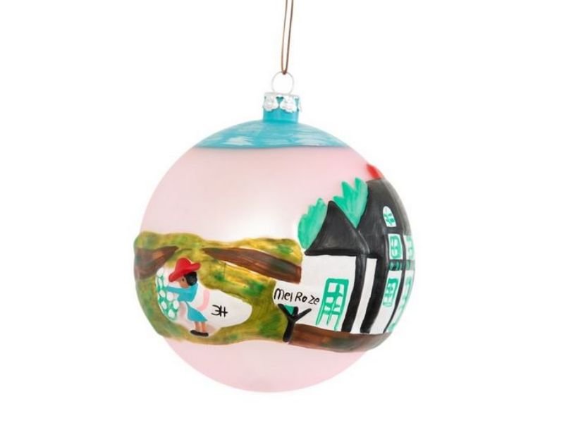 Clementine Hunter A Day at Melrose Plantation Ball Ornament - Holiday Warehouse
