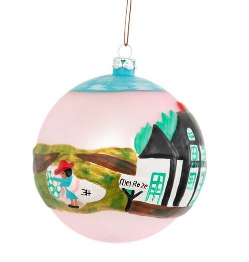 Clementine Hunter A Day at Melrose Plantation Ball Ornament - Holiday Warehouse