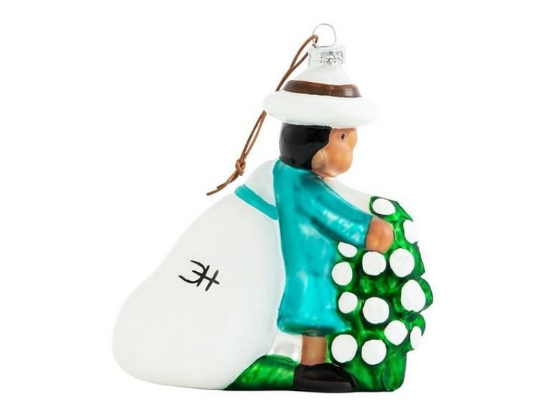 Clementine Hunter Cotton Picking Figurine Ornament - Holiday Warehouse