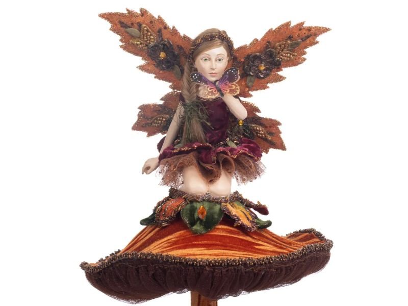 Fairy on Mushroom Figure - Holiday Warehouse