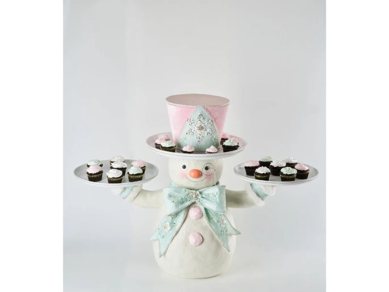 Frost And Tenderness Snowman Server - Holiday Warehouse