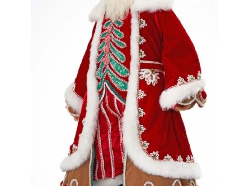 Gingerbread Santa Doll 32" - Holiday Warehouse