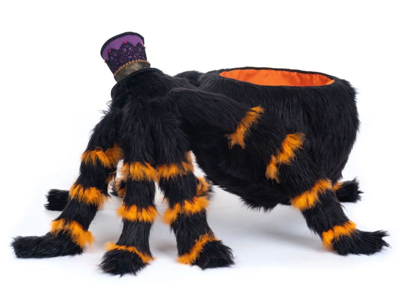 Halloween Hollow Fluffy Spider Bowl - Holiday Warehouse