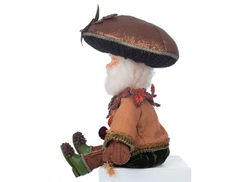 Harvest Mushroom Hat Ledge Sitter - Holiday Warehouse