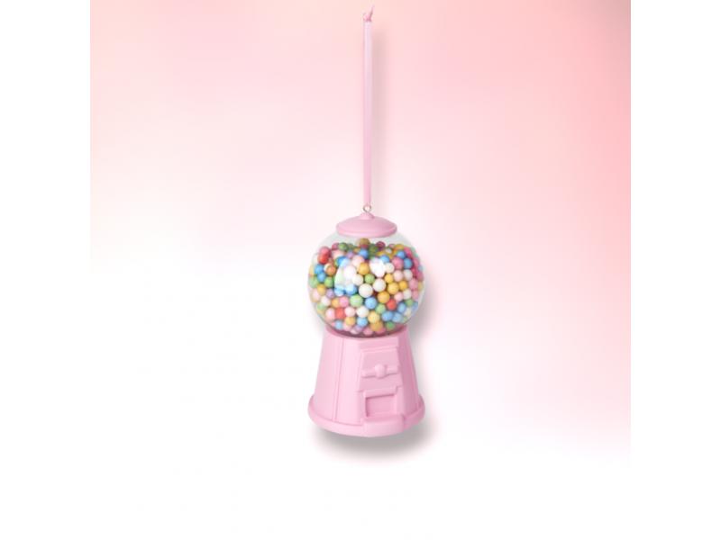 Pink Bubblegum Machine Ornaments 3pc - Holiday Warehouse