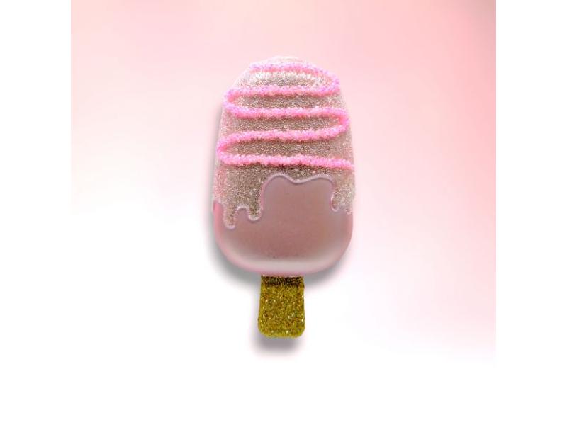 Pink Ice Cream Bar Ornaments 6pc - Holiday Warehouse