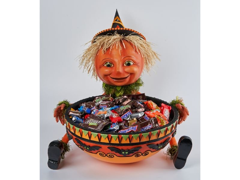 Pumpkin with Candy Bowl - Holiday Warehouse