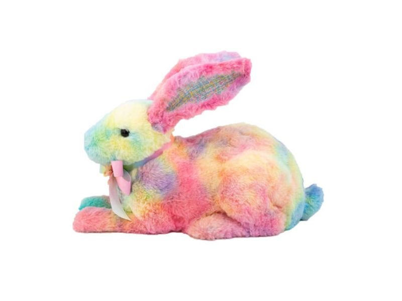 Rainbow Bunny Laying Down - Holiday Warehouse